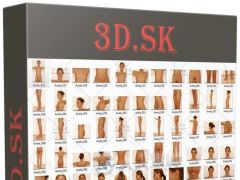 几万张3D.SK出品男女人体姿势动作参考图合辑 3D.SK MALE