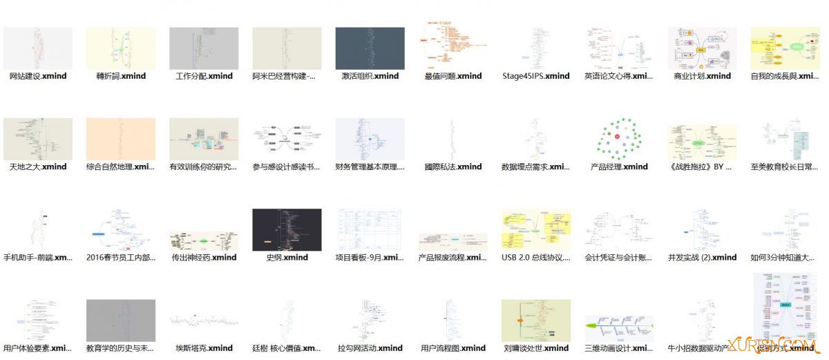 办公素材-500套xmind思维导图模板+素材(3)