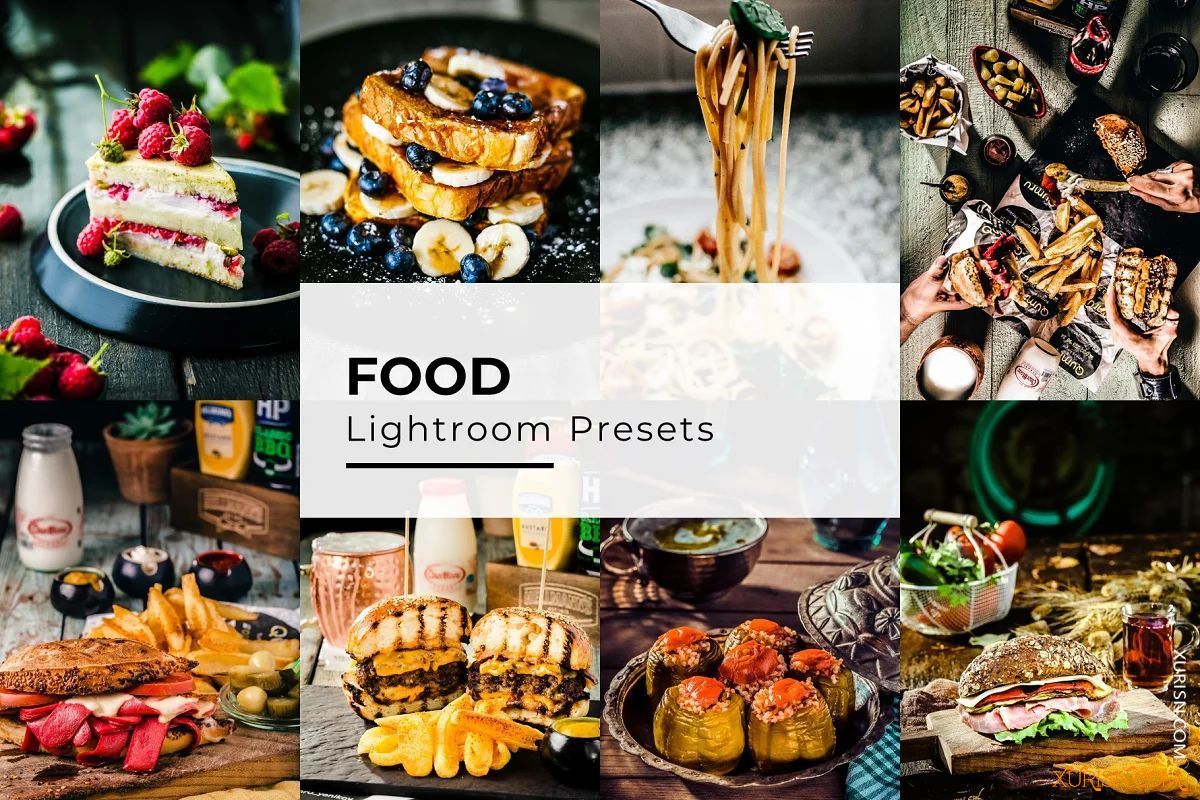 动作预设-30个美食摄影LR预设包Food Lightroom Presets(3)