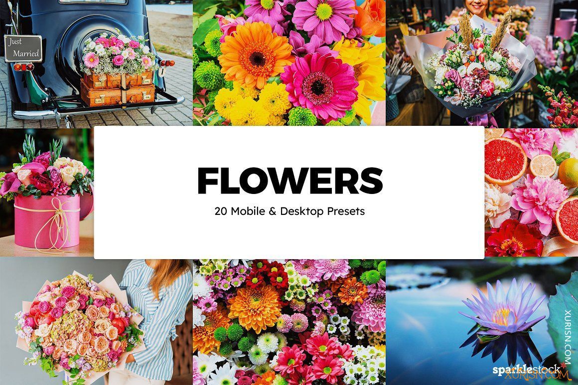 动作预设-20款花卉花朵LR/LUTs预设20 Flowers Lightroom Presets & LUTs(3)