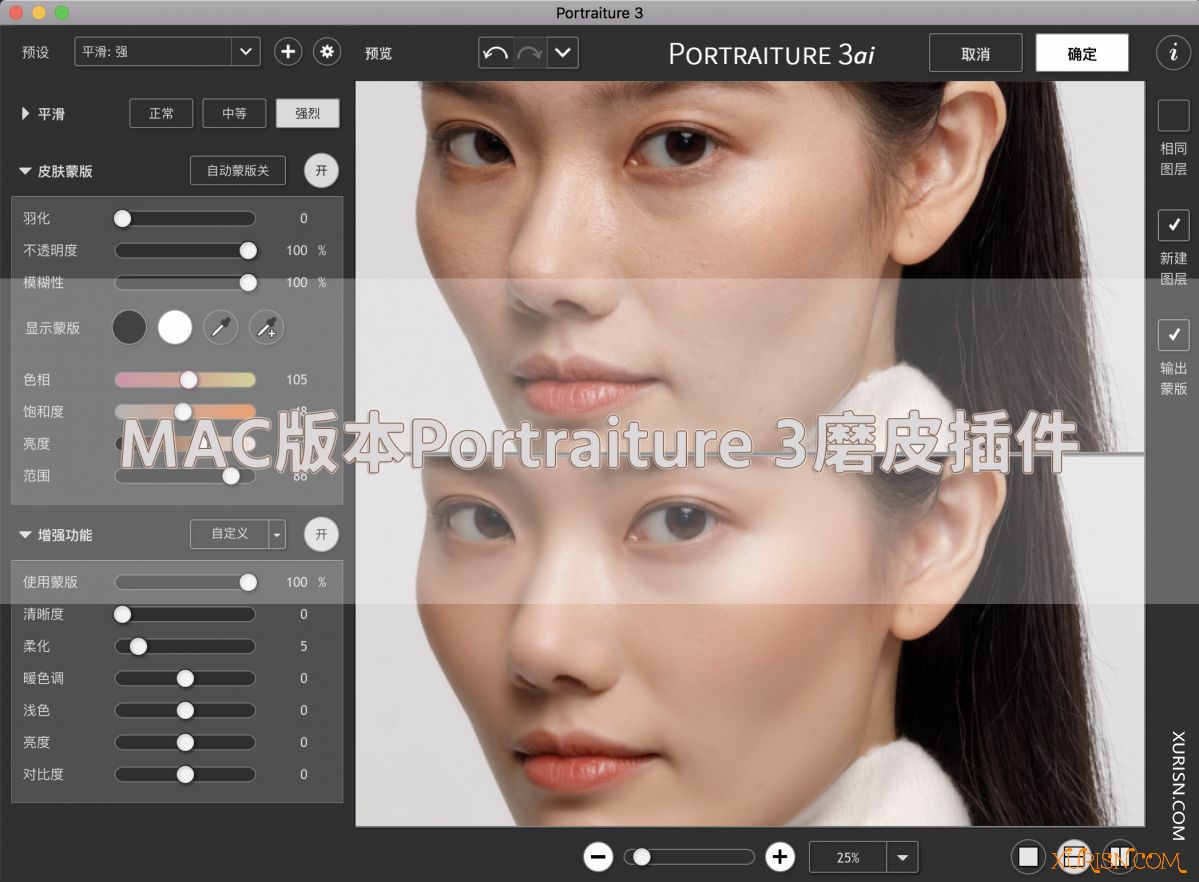 软件插件-皮肤美化润饰滤镜Imagenomic Portraiture 3.5.7 for PS MAC中英文版(3)