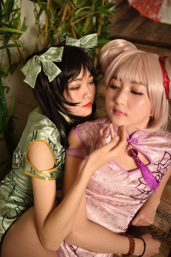 美图欣赏-302张少女双人小乔孙尚香Cosplay写真RAW原片 修图练习素材(9)