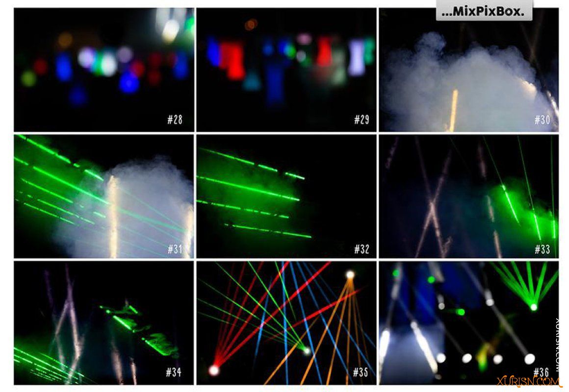 平面素材-45张高分辨率舞台灯光氛围光效照片合成叠加素材(11)