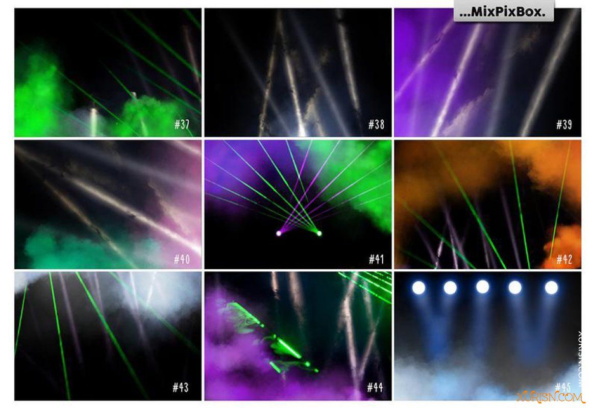 平面素材-45张高分辨率舞台灯光氛围光效照片合成叠加素材(12)