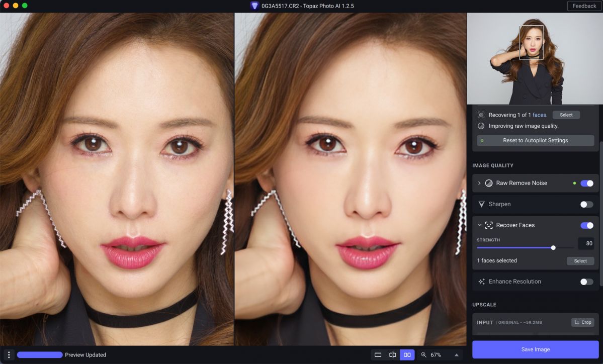 VIP资源-Topaz photo AI 1.2.6 for mac  m1英文版(2)