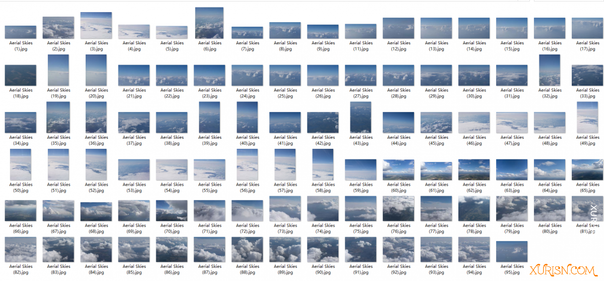 平面素材-蓝色天空Aerial Skies[94P/251MB](3)