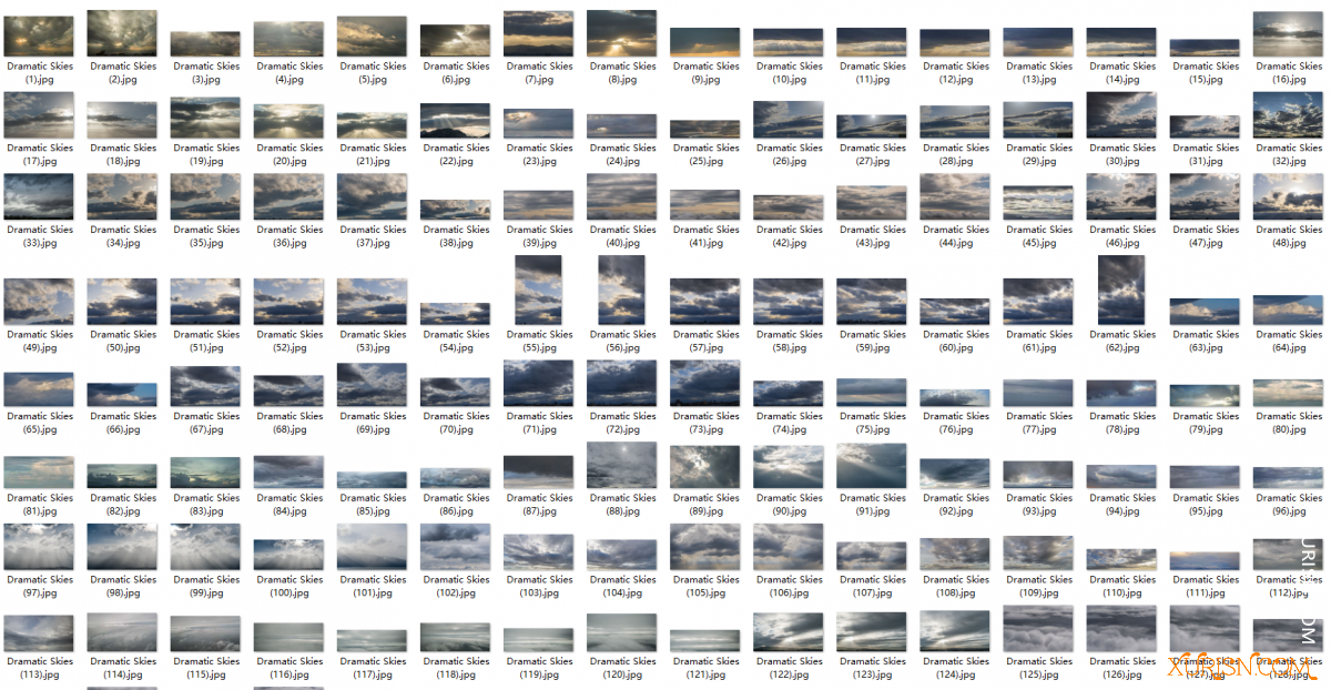 平面素材-阴沉天空Dramatic Skies[388P/1.37G](3)