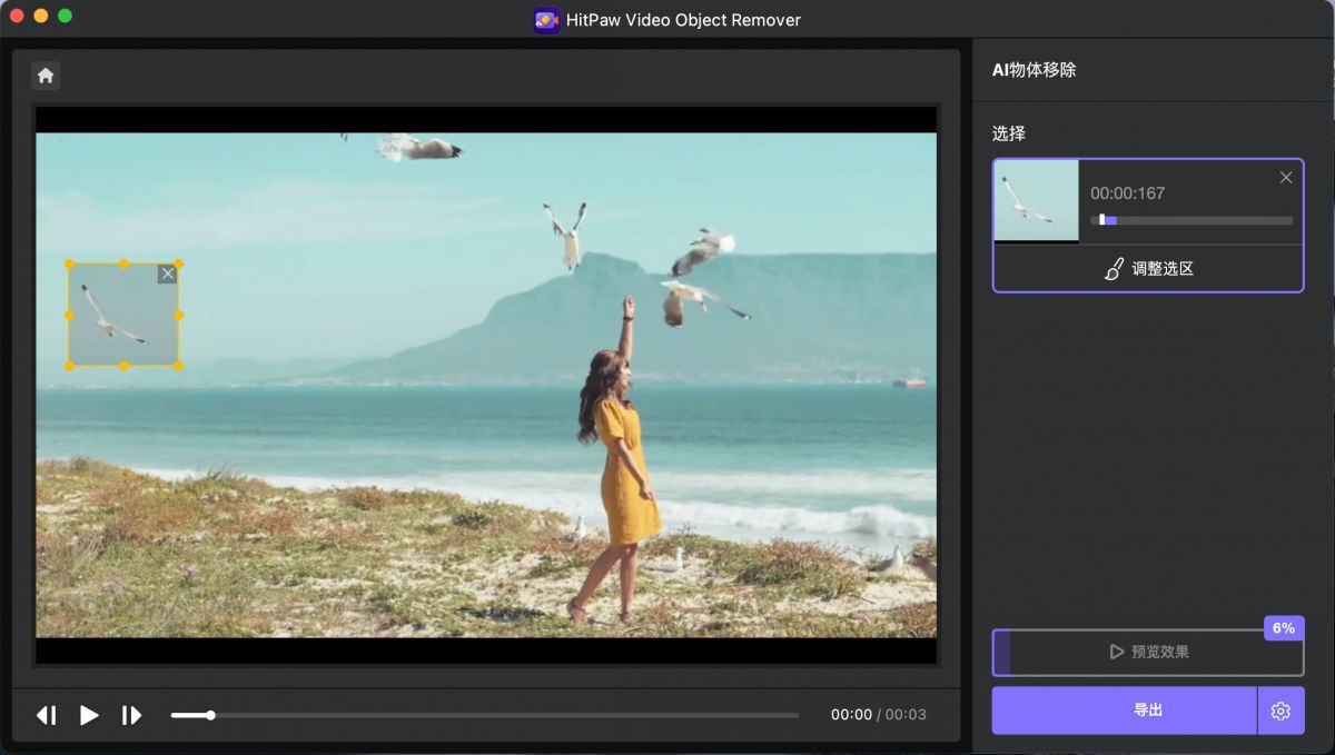 VIP资源-HitPaw Video Object Remover for mac 视频AI去水印背景V1.2.0 中文版(2)