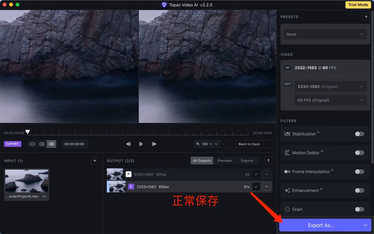 VIP资源-黄玉智能视频放大清晰化软件Topaz Video AI 3.2.0 for MAC英文版(3)