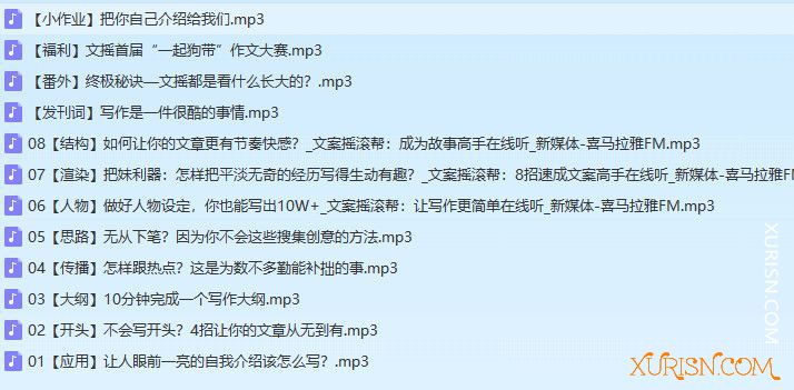 福利教程-文案摇滚帮：让写作更简单 mp3(3)