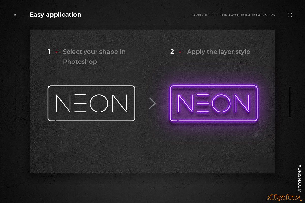 动作预设-72个霓虹灯PS图层样式集Neon Layer Styles(18)