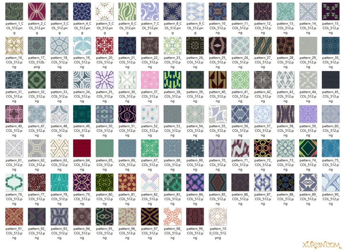 平面素材-100款无缝图案贴图素材seamless patterns(6)