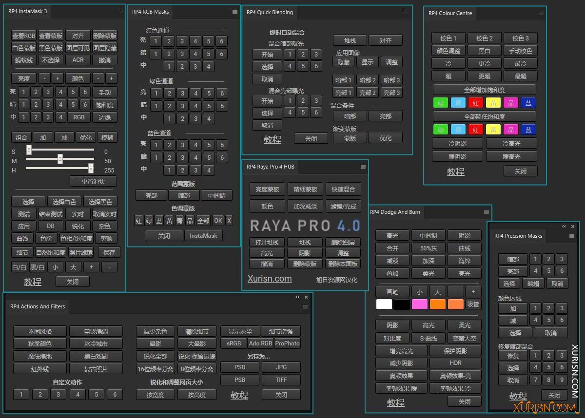 软件插件-PS终极数字混合扩展面板Raya Pro 4.0 中文汉化版WIN/MAC(4)