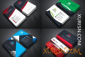 平面素材-50款商业名片模板PSD分层设计合集50 Business Cards Bundle(5)