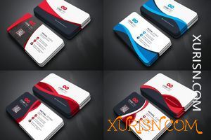 平面素材-50款商业名片模板PSD分层设计合集50 Business Cards Bundle(9)