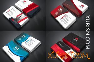 平面素材-50款商业名片模板PSD分层设计合集50 Business Cards Bundle(6)