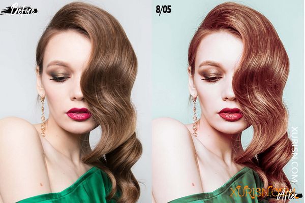 动作预设-14金发Photoshop动作,ACR和LUT预设Blonde Hair Actions, ACR and LUT Presets(2)