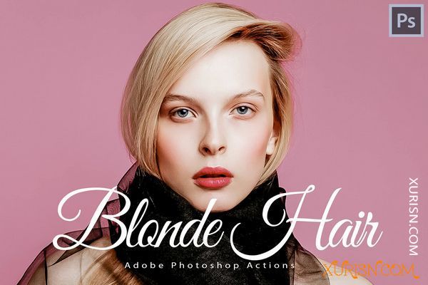 动作预设-14金发Photoshop动作,ACR和LUT预设Blonde Hair Actions, ACR and LUT Presets(3)