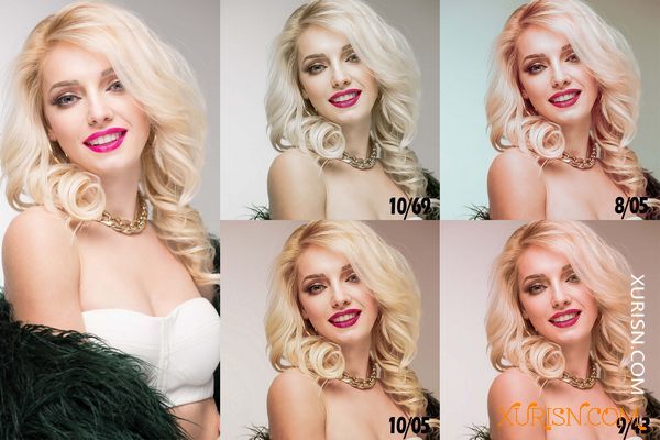 动作预设-14金发Photoshop动作,ACR和LUT预设Blonde Hair Actions, ACR and LUT Presets(1)