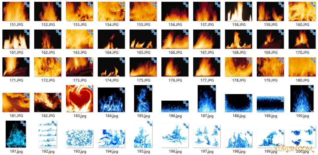 平面素材-200张高清火苗 燃烧火焰 烈焰 大火 烈火背景 图片素材包(6)