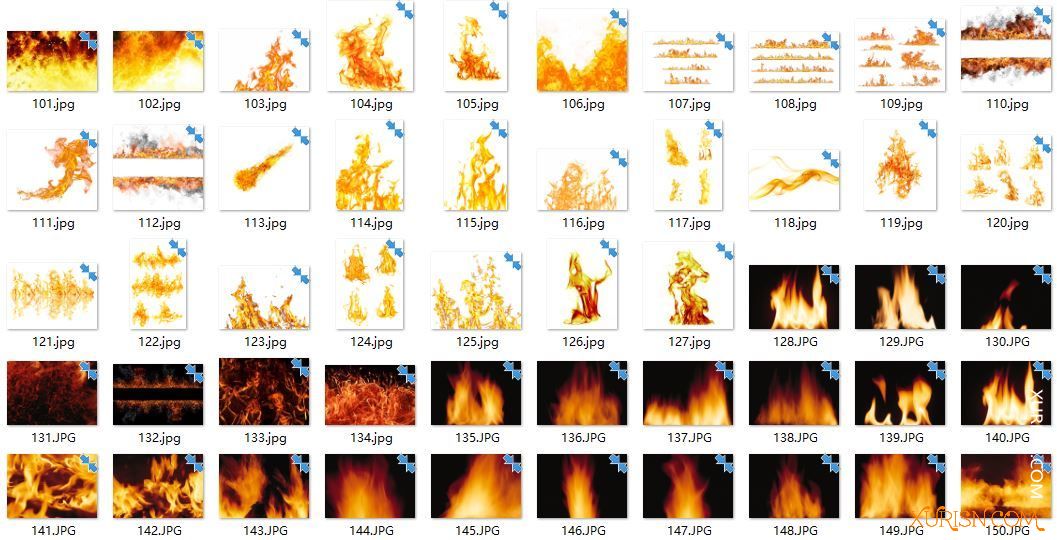 平面素材-200张高清火苗 燃烧火焰 烈焰 大火 烈火背景 图片素材包(5)