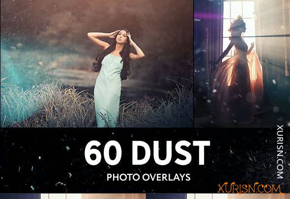 平面素材-60张高清浮尘飘尘图片叠加素材Floating Dust Photo Overlays(3)