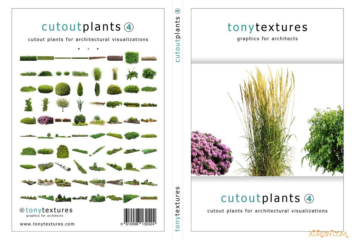 平面素材-320张高精度绿色植物树木PNG贴图素材TonyTextures – Cutout Plants(6)