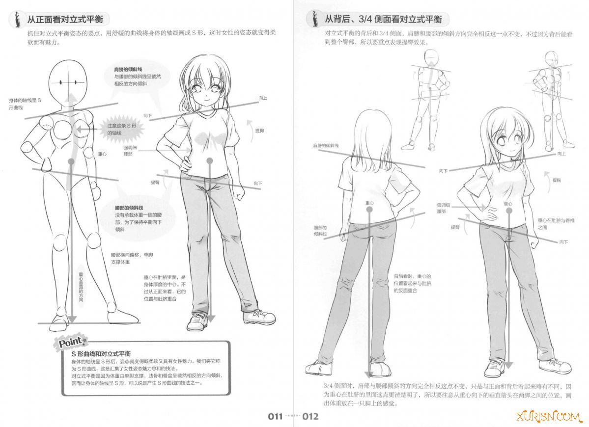 原画插画-伊原达矢笔下的动感美少女 对立式平衡法则 PDF(4)