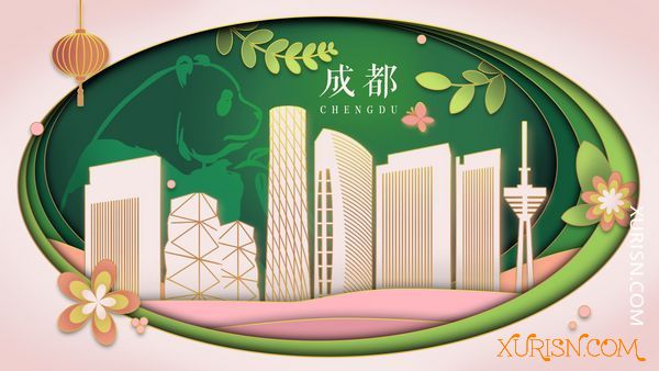 原画插画-30P 国内城市剪影插画PSD分层模板图片素材(13)