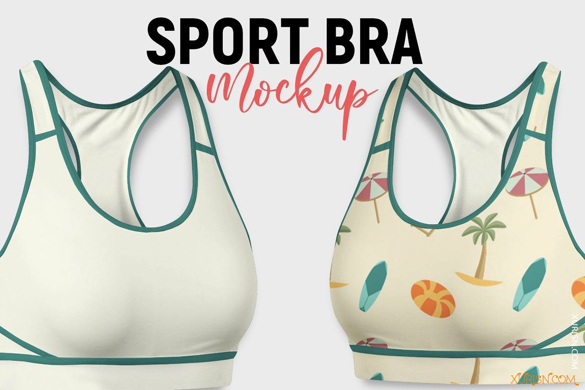 平面素材-运动内衣样机模板Sport bra Mockup(4)