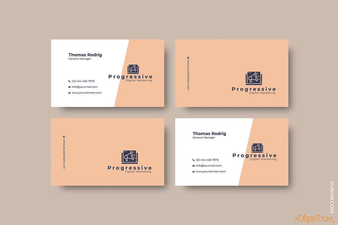 平面素材-100款商业名片卡片设计PSD模板合集100 Business Card Template Bundle(5)